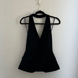 Black Halter Top